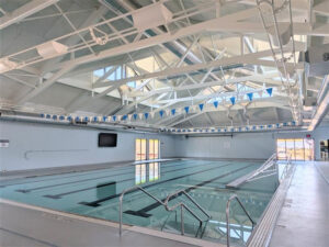 Largely completed Aquatic Center.